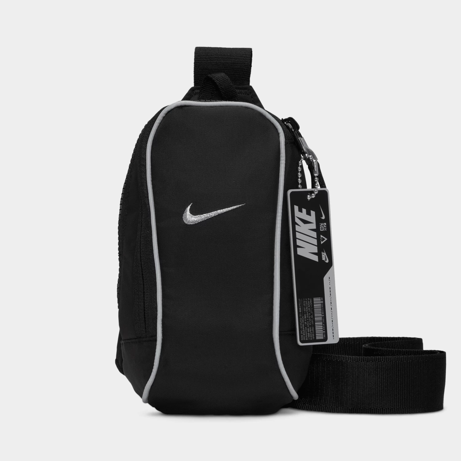 Nike Sportswear Essential Crossbody Bag Black / Black - Metallic Silver 4 Nike Sportswear Essential Crossbody Bag Black / Black - Metallic Silver - Image 2