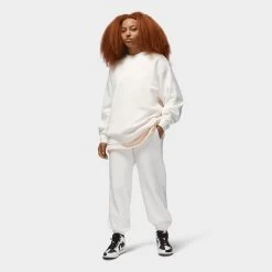 Jordan Women's Flight Fleece Pants / Sail -Sports Fashion Clothing Store FB5113 133 jordan flight women s fleece pants sail E