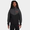 Nike Tech Fleece Full-Zip Windrunner Hoodie Black / Dark Smoke Grey -Sports Fashion Clothing Store FB7921 013 nike tech fleece full zip windrunner hoodie black dark smoke grey B