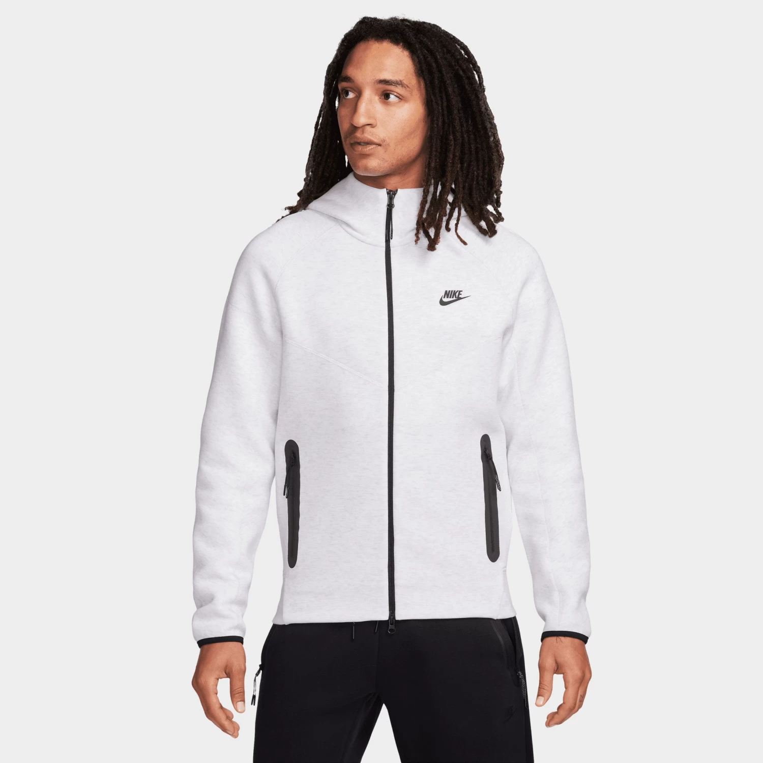Nike Sportswear Tech Fleece Full-Zip Windrunner Hoodie Birch Heather / Black