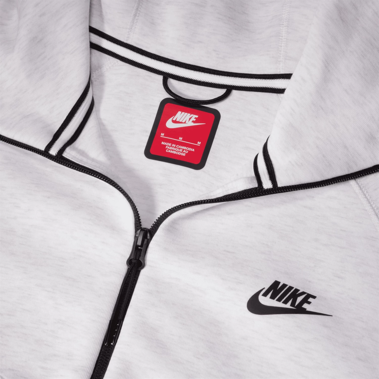 Nike Sportswear Tech Fleece Full-Zip Windrunner Hoodie Birch Heather / Black - Image 6
