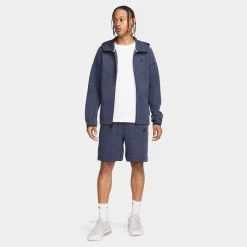 Nike Sportswear Tech Fleece Windrunner Full Zip Hoodie Obsidian Heather / Black -Sports Fashion Clothing Store FB7921 473 nike tech fleece full zip windrunner hoodie obsidianheather B