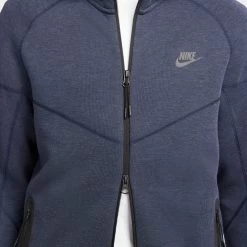 Nike Sportswear Tech Fleece Windrunner Full Zip Hoodie Obsidian Heather / Black -Sports Fashion Clothing Store FB7921 473 nike tech fleece full zip windrunner hoodie obsidianheather F