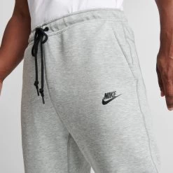 Nike Sportswear Tech Fleece Slim Fit Joggers Dark Grey Heather / Black -Sports Fashion Clothing Store FB8002 063 M5