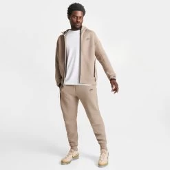 Nike Sportswear Tech Fleece Slim Fit Joggers Khaki / Black -Sports Fashion Clothing Store FB8002 247 M2