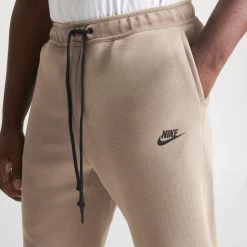 Nike Sportswear Tech Fleece Slim Fit Joggers Khaki / Black -Sports Fashion Clothing Store FB8002 247 M5