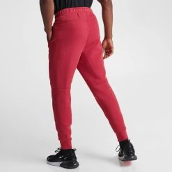 Nike Sportswear Tech Fleece Slim Fit Joggers Light University Red Heather / Black 9 Nike Sportswear Tech Fleece Slim Fit Joggers Light University Red Heather / Black -Sports Fashion Clothing Store FB8002 672 M4