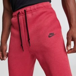 Nike Sportswear Tech Fleece Slim Fit Joggers Light University Red Heather / Black 10 Nike Sportswear Tech Fleece Slim Fit Joggers Light University Red Heather / Black -Sports Fashion Clothing Store FB8002 672 M5
