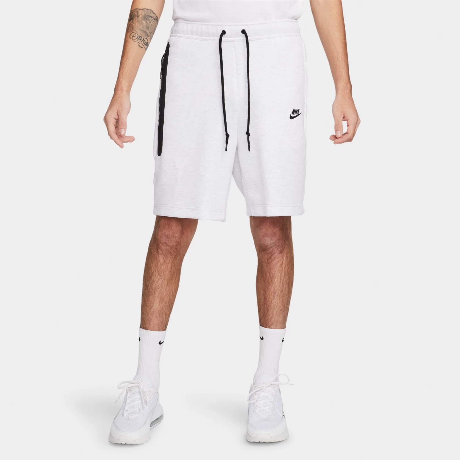 Nike Sportswear Tech Fleece Shorts Birch Heather / Black 3 Nike Sportswear Tech Fleece Shorts Birch Heather / Black