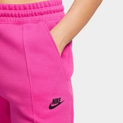 Nike Sportswear Women's Mid-Rise Tech Fleece Joggers Alchemy Pink / Black -Sports Fashion Clothing Store FB8330 605 nike sportswear women s tech fleece jogger C