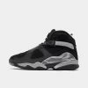 Jordan 8 Retro Winterized Black / Gunsmoke - Metallic Silver