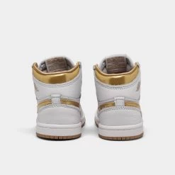 Jordan 1 Retro High OG TD White / Metallic Gold - Gum -Sports Fashion Clothing Store FD2598 107 P4