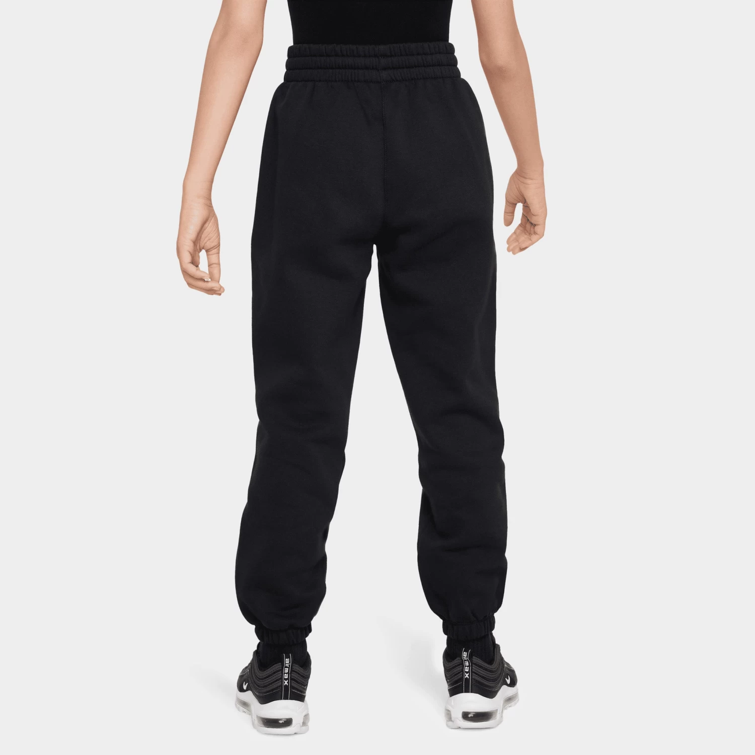 Nike Junior Girls' Club Fleece Loose Pants / Black 4 Nike Junior Girls' Club Fleece Loose Pants / Black - Image 2