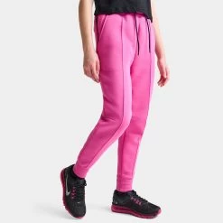 Nike Junior Girls' Tech Fleece Joggers Alchemy Pink / Black -Sports Fashion Clothing Store FD2975 605 nike junior girls tech fleece joggers alchemy pink black C