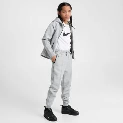 Nike Sportswear Junior Girls' Tech Fleece Joggers Dark Grey Heather / Black - Black -Sports Fashion Clothing Store FD2975 063 M2copy
