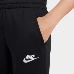 Nike Sportswear Juniors' Club Fleece Joggers Black / White -Sports Fashion Clothing Store FD3008 010 nike junior boys club fleece joggers black D