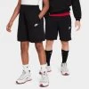 Nike Sportswear Juniors' Club Fleece French Terry Shorts Black / White -Sports Fashion Clothing Store FD3015 010 nike sportswear juniors club fleece shorts black white B