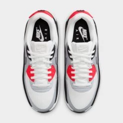 Nike Women's Air Max 90 LV8 Summit White / Smoke Grey - Black -Sports Fashion Clothing Store FD4328 101 nike women s air max 90 lv8 summit white smoke grey blac 2