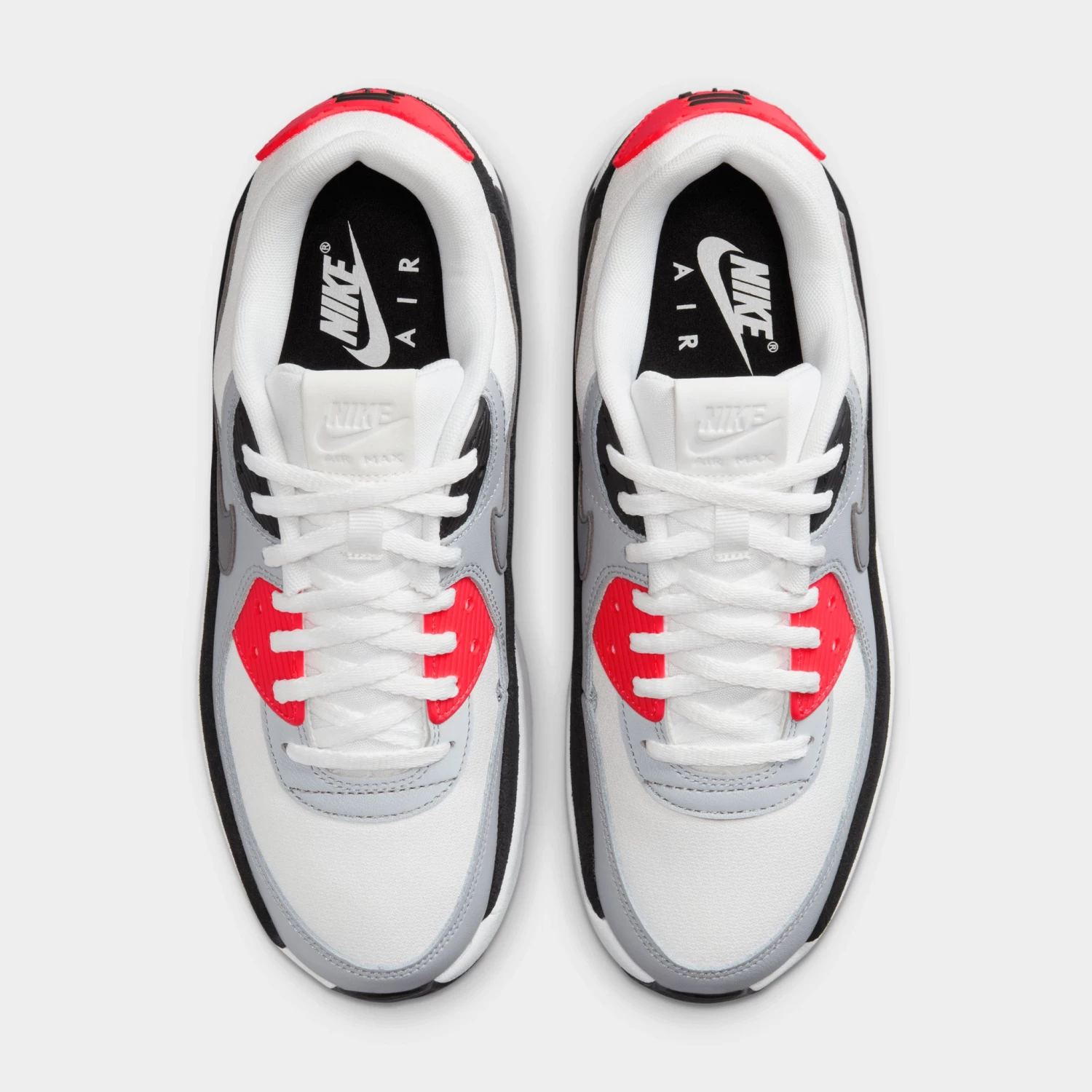 Nike Women's Air Max 90 LV8 Summit White / Smoke Grey - Black - Image 4