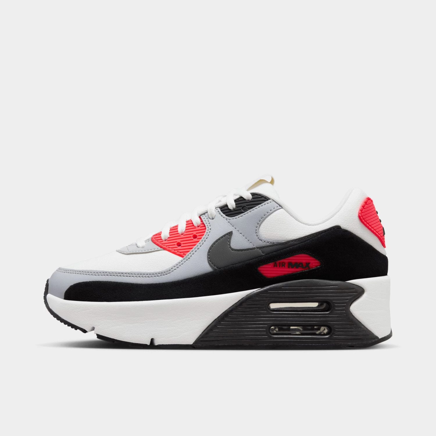 Nike Women's Air Max 90 LV8 Summit White / Smoke Grey - Black