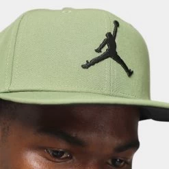 Jordan Pro Snapback Cap Sky J Light Olive / Black - Black -Sports Fashion Clothing Store FD5184 340 jordan pro snapback cap olive black black D