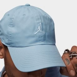 Jordan Club Cap Blue Grey / White -Sports Fashion Clothing Store FD5185 436 jordan jumpman club cap blue grey white D