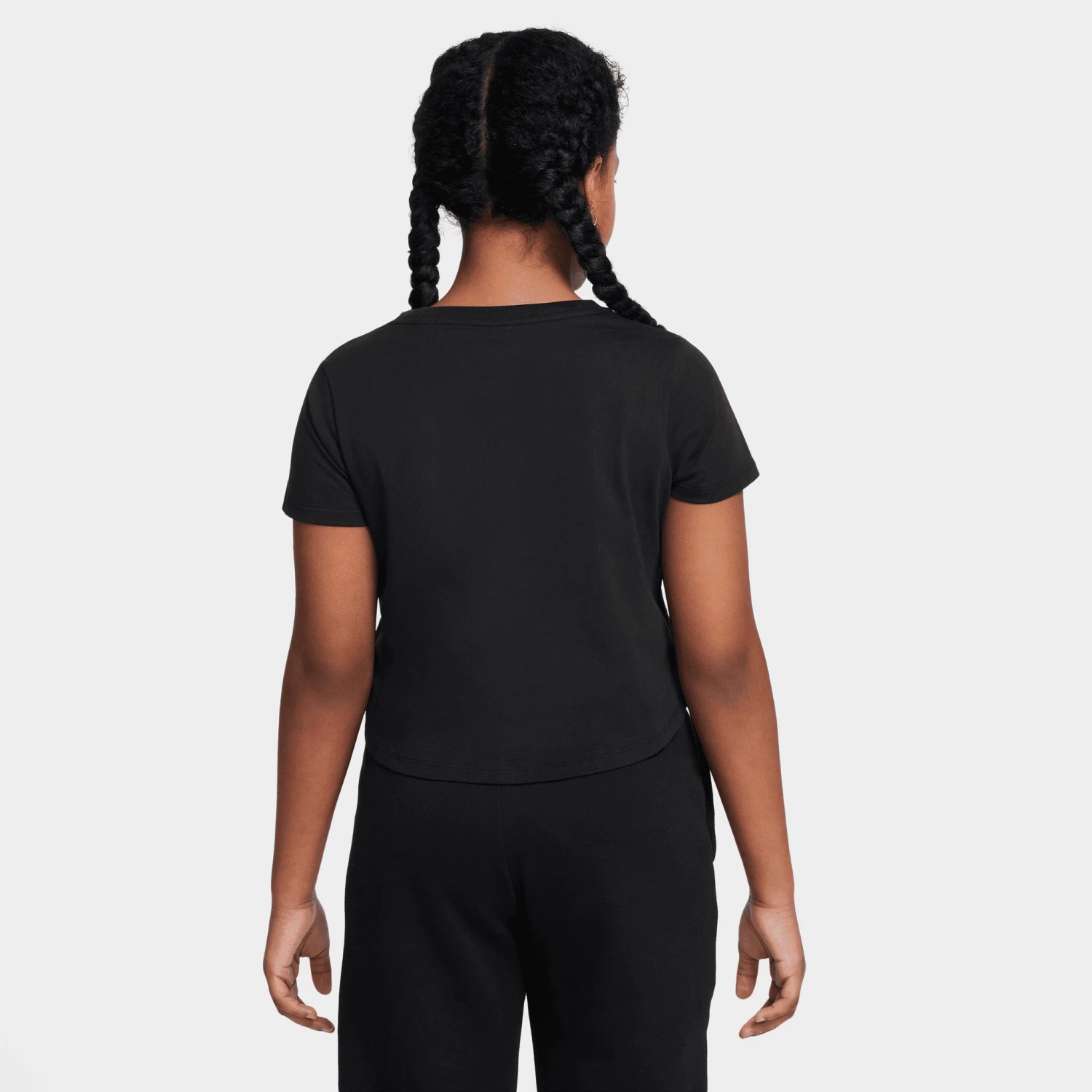Nike Sportswear Junior Girls' Crop T-shirt / Black - Image 3