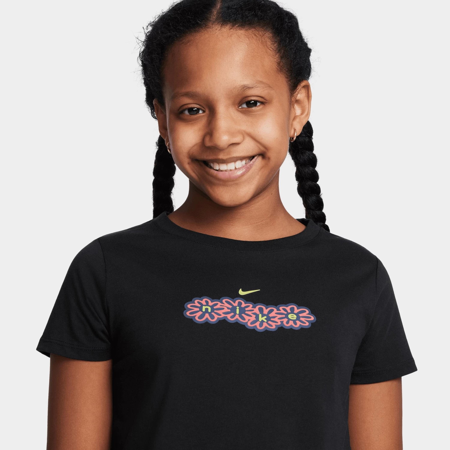 Nike Sportswear Junior Girls' Crop T-shirt / Black - Image 2