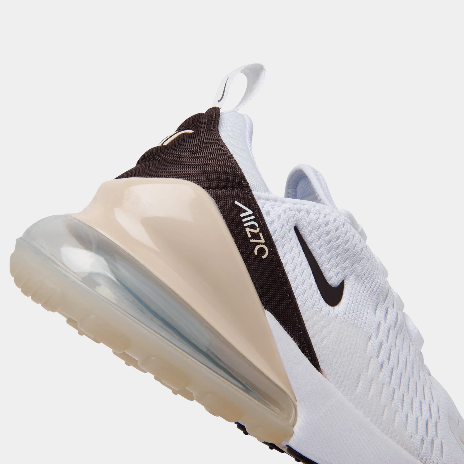 Nike Women's Air Max 270 White / Velvet Brown - Sanddrift - Image 3