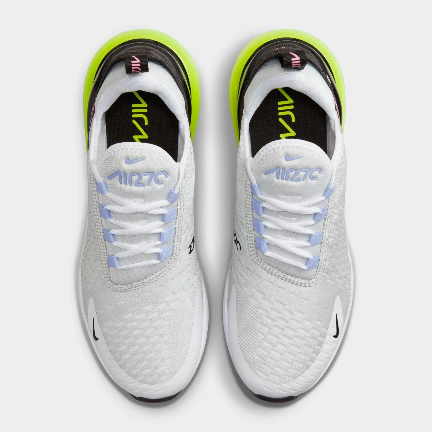 Nike Women's Air Max 270 Pure Platinum / Black - Volt - Image 6