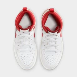 Jordan 1 Mid PS White / Lobster - Dune Red -Sports Fashion Clothing Store FJ3467 160 jordan 1 mid ps white lobster dune red 3