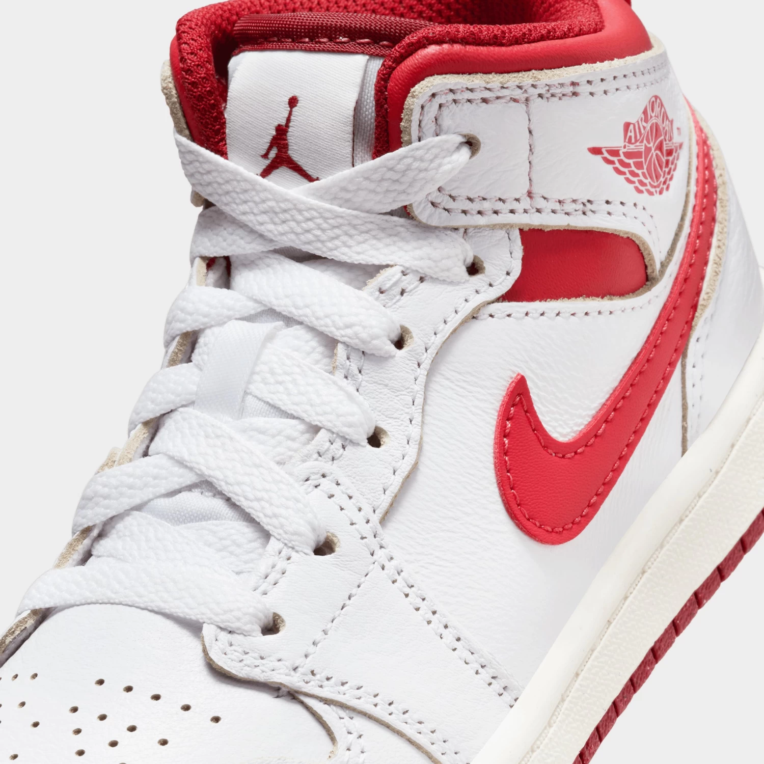Jordan 1 Mid PS White / Lobster - Dune Red - Image 3