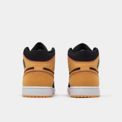 Jordan 1 Mid SE Black / Vivid Orange - Cardinal Red -Sports Fashion Clothing Store FJ4923 008 P4