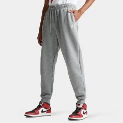 Jordan Essentials Fleece Pants Carbon Heather / White -Sports Fashion Clothing Store FJ7779 091 jordan essentials fleece pants carbon heather set A