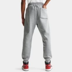 Jordan Essentials Fleece Pants Carbon Heather / White -Sports Fashion Clothing Store FJ7779 091 jordan essentials fleece pants carbon heather set D