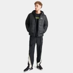 Nike Air Synthetic-Fill Jacket Black / Black - Summit White -Sports Fashion Clothing Store FN0251 010 nike sportswear air synthetic fill jacket black B