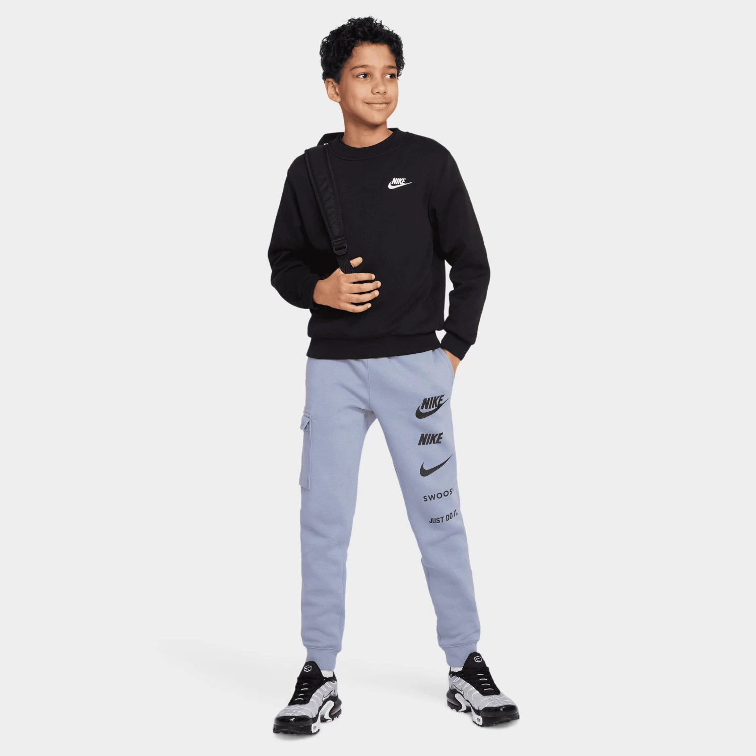 Nike Sportswear Junior Boys' Fleece Cargo Pants / Ashen Slate - Image 5