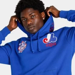 Mitchell & Ness Expos City Collection Pullover Hoodie / Royal Blue -Sports Fashion Clothing Store FPHD4987X MEXYPROYA expos city collection hoody B