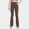 Nike Sportswear Women's Micro Rib Knit Flared Pants Baroque Brown / Sail -Sports Fashion Clothing Store FQ2113 237 nike sportswear womens microrib knit flared pants barque brown sail B