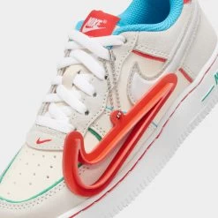 Nike Force 1 LV8 PS Pale Ivory / White - Picante Red -Sports Fashion Clothing Store FQ8351 110 nike air force 1 lv8 ps pale ivory white picante red 6
