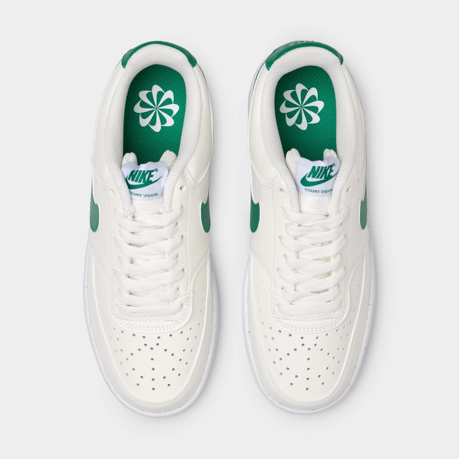 Nike Women's Court Vision Low Next Nature Sail / Malachite - White - Image 5