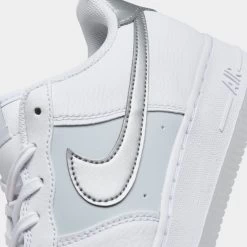 Nike Air Force 1 GS White / Metallic Silver - Pure Platinum -Sports Fashion Clothing Store FV3981 100 P3
