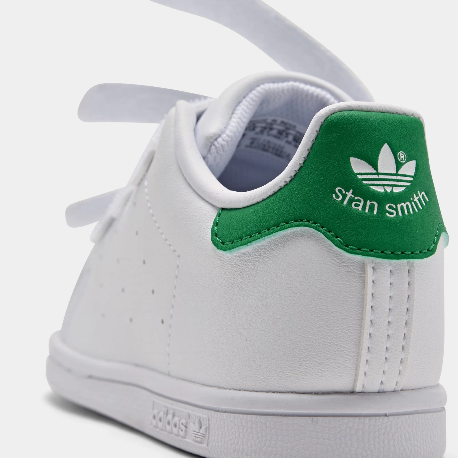 Adidas Originals Infants' Stan Smith Cloud White / Cloud White - Green - Image 3