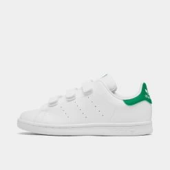Adidas Originals Children's Stan Smith Cloud White / Cloud White - Green