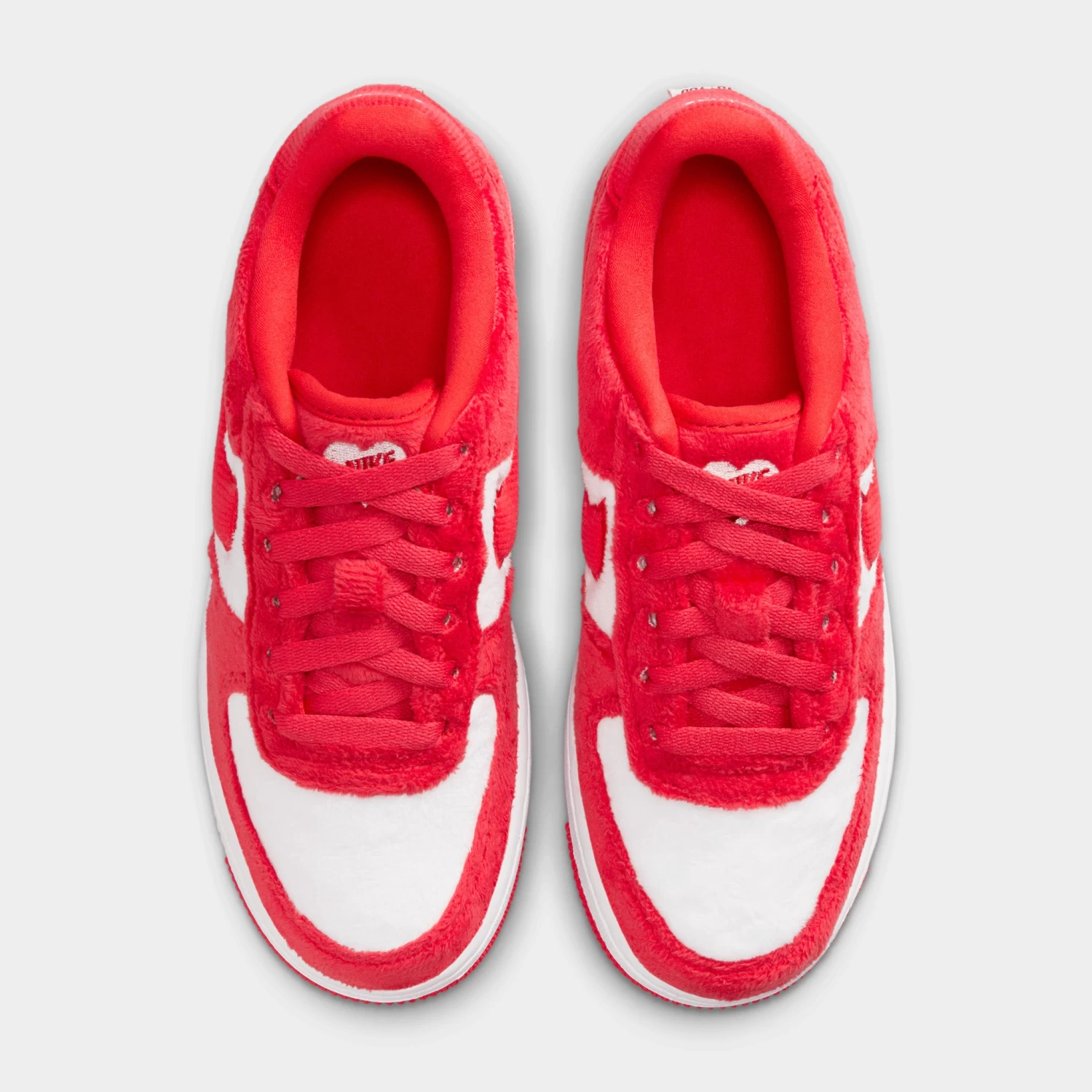 Nike Air Force 1 GS Fire Red / Light Crimson - Pink Foam - Image 5