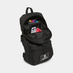 Adidas Originals Utility 3.0 Sling Bag / Black -Sports Fashion Clothing Store GC3180 adidas originals utility sling bag black 3