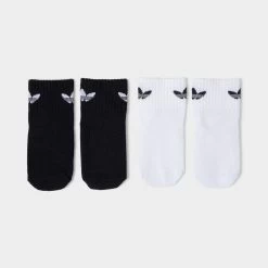 Adidas Originals Children's Anti-Slip Socks (2 Pack) Black / White