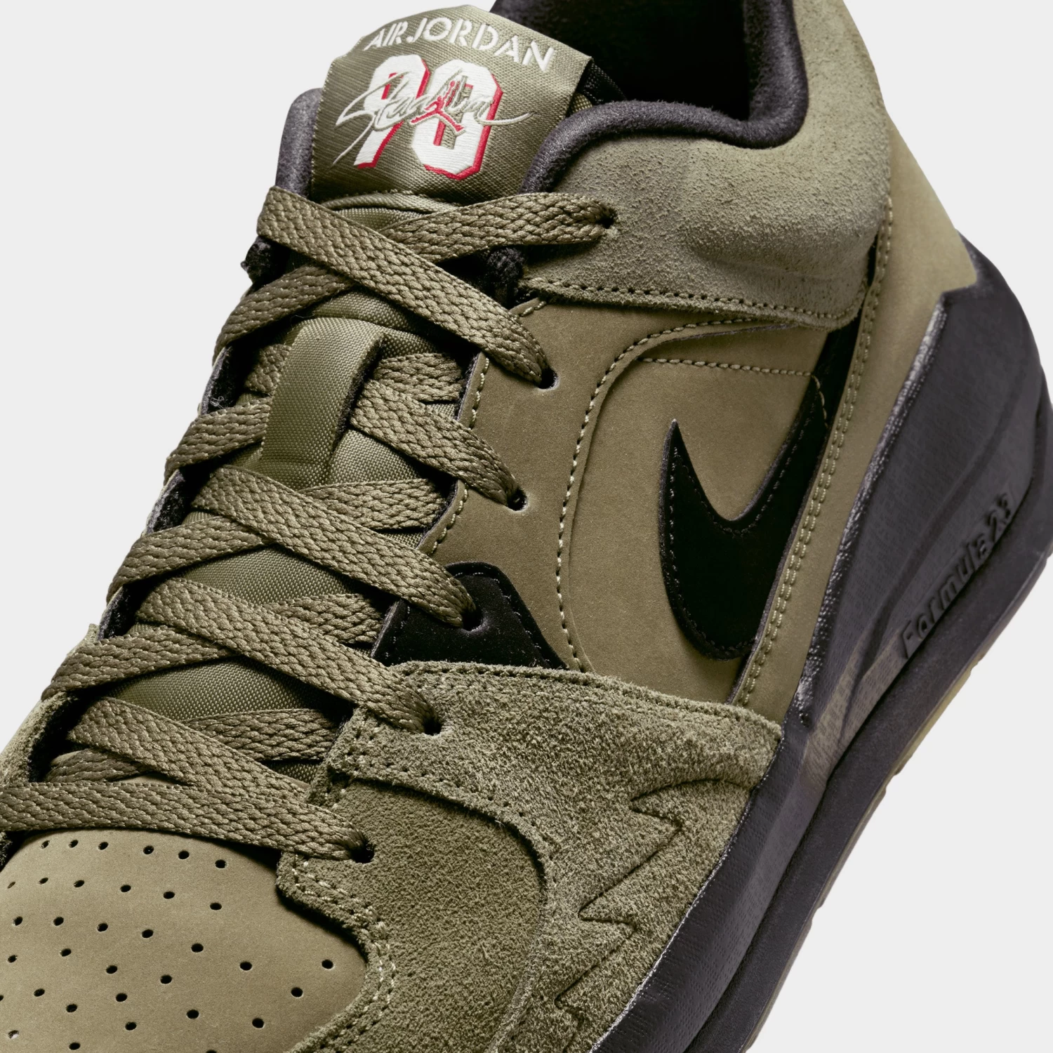 Jordan Stadium 90 Medium Olive / Black - University Red - Image 3