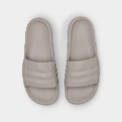Adidas Originals Adilette 22 Light Brown / Light Brown - Core Black -Sports Fashion Clothing Store HQ4670 adidas adilette 22 slide tan tan 4