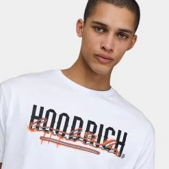 Hoodrich OG Splatter T-shirt White / Black - Flame -Sports Fashion Clothing Store HR 0124 0509 hoodrich og splatter t shirt white black flame B